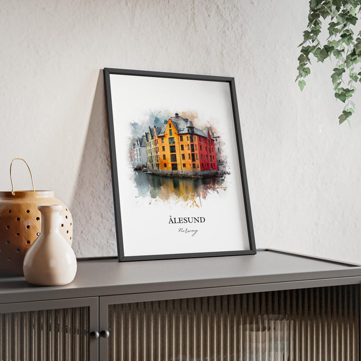 Ålesund, Norway – Watercolor Art Print