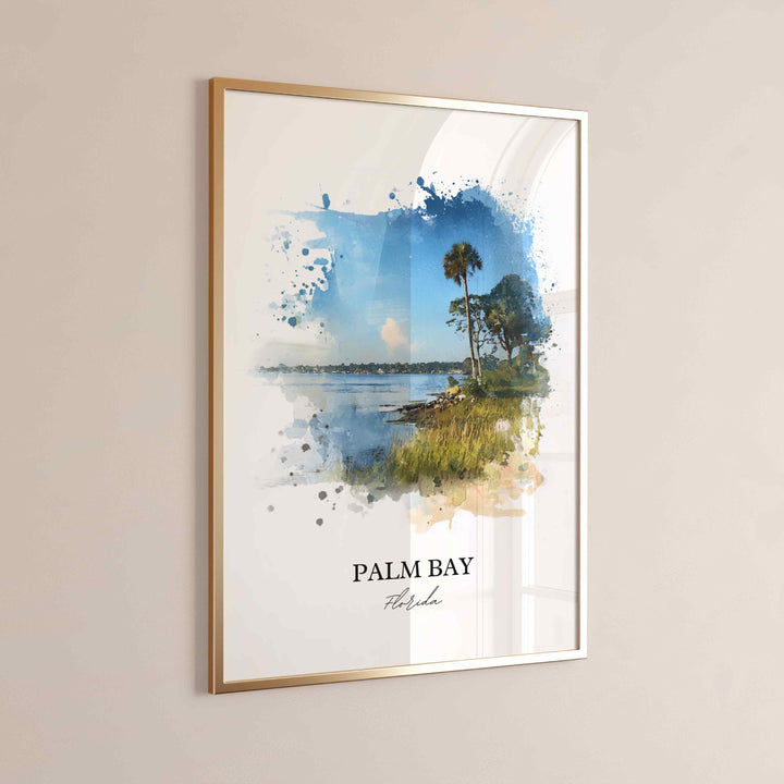 Palm Bay, Florida – Watercolor Art Print