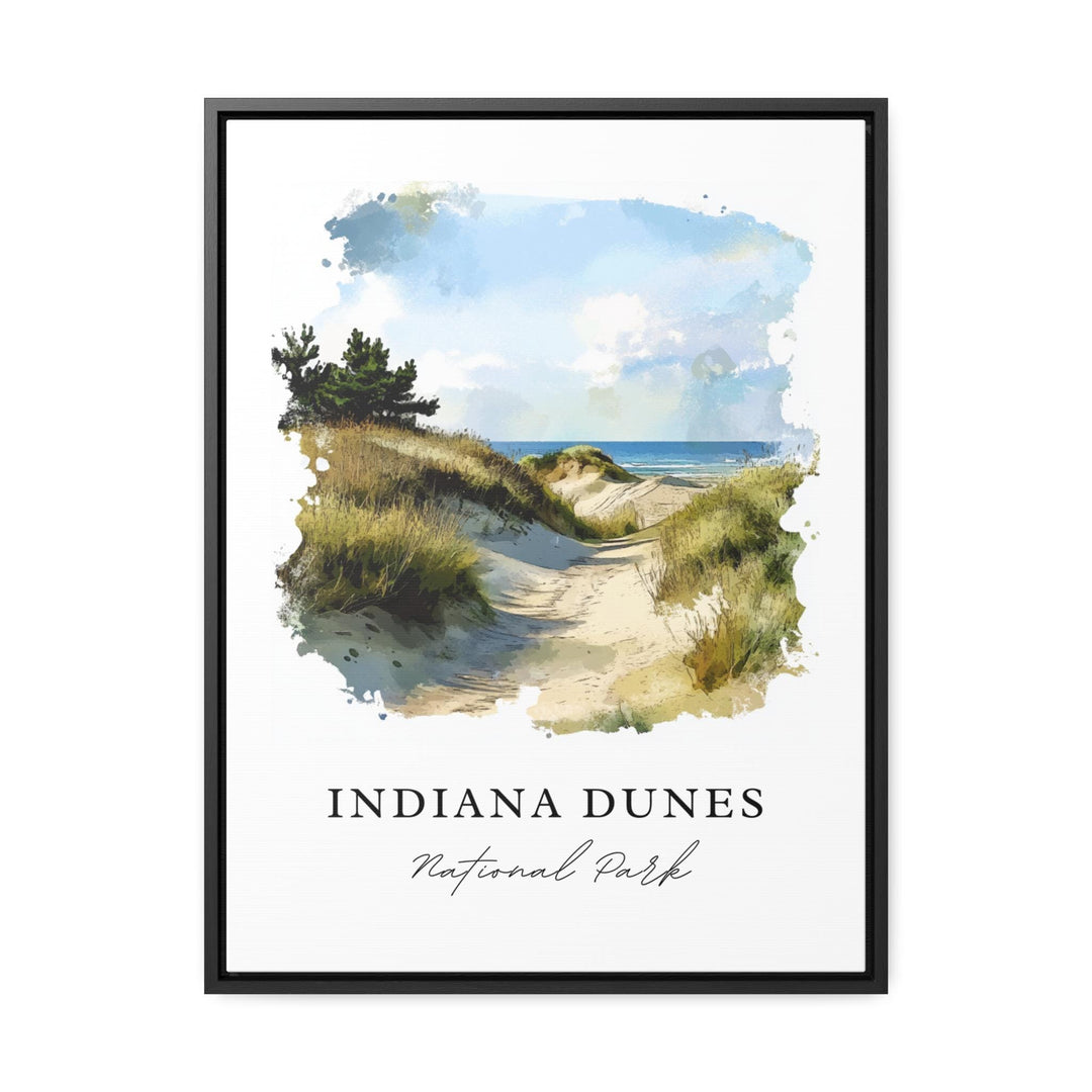 Indiana Dunes Wall Art, Indiana Dunes Print, Indiana Dunes Watercolor, Chesterton IN Gift,