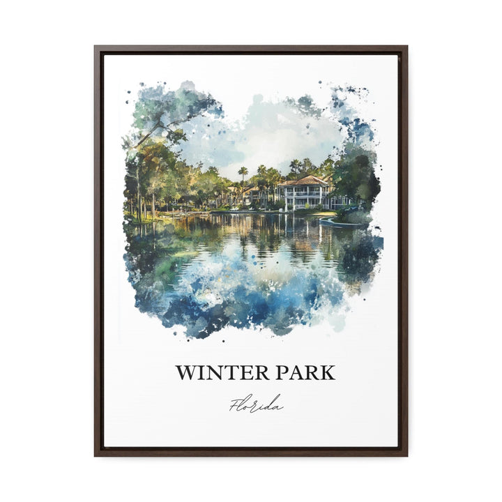 Winter Park FL Wall Art, Orlando Print, Winter Park FL Watercolor Art, Winter Park Gift, Travel Print, Travel Poster, Housewarming Gift