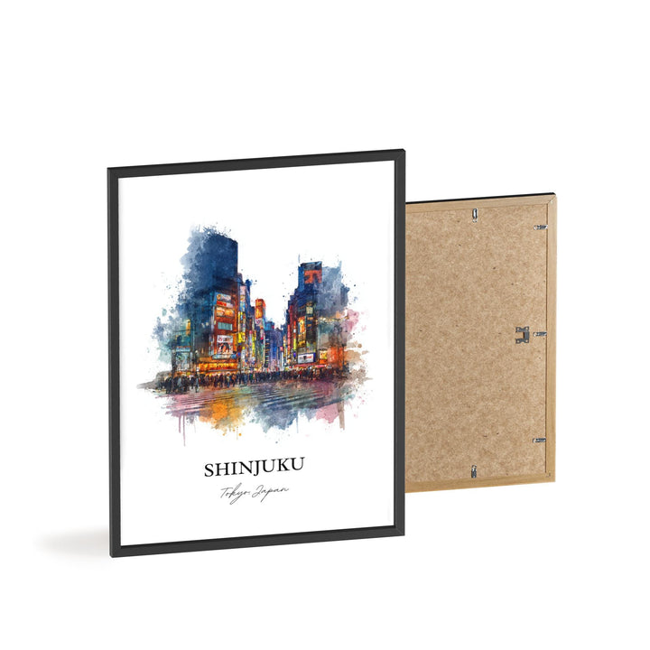 Shinjuku Wall Art, Shinjuku Print, Shinjuku Japan Watercolor Art, Shinjuku Japan Gift, Japan Travel Print, Travel Poster, Housewarming Gift