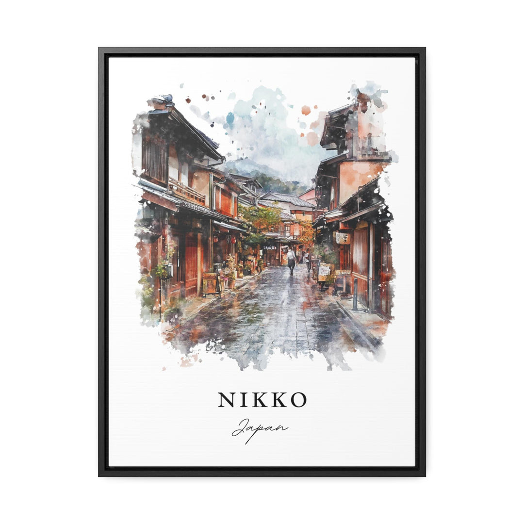 Nikko Japan Wall Art, Nikko Print, Toshogu Watercolor Art, Tochigi Prefecture Gift, Nikko