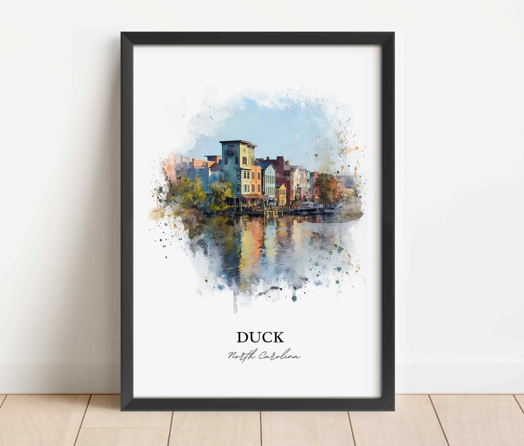 Duck, North Carolina – Watercolor Art Print