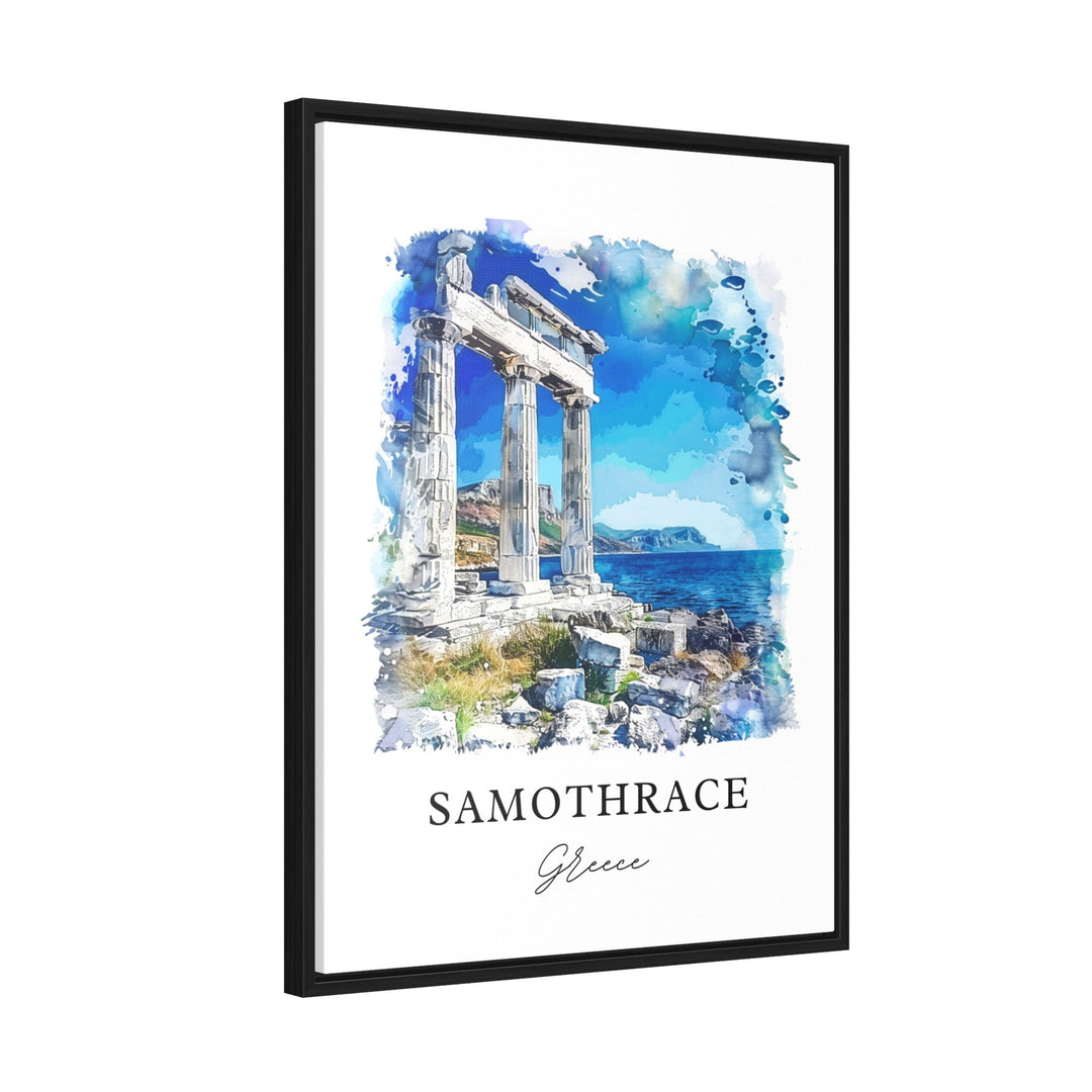 Samothrace Greece Art, Samothrace Thrace Print, Samothrace Watercolor, Samothrace Gift,