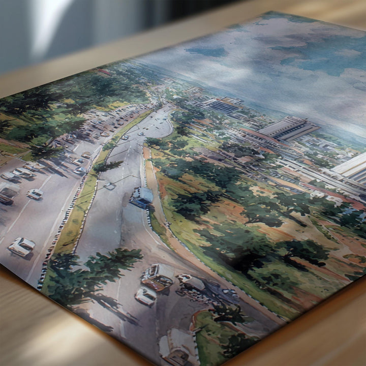 Abuja, Nigeria – Watercolor Art Print