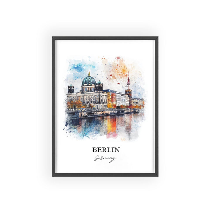 Berlin Wall Art, Berlin Print, Germany Watercolor Art, Berlin Germany Gift, Travel Print, Travel Poster, Housewarming Gift