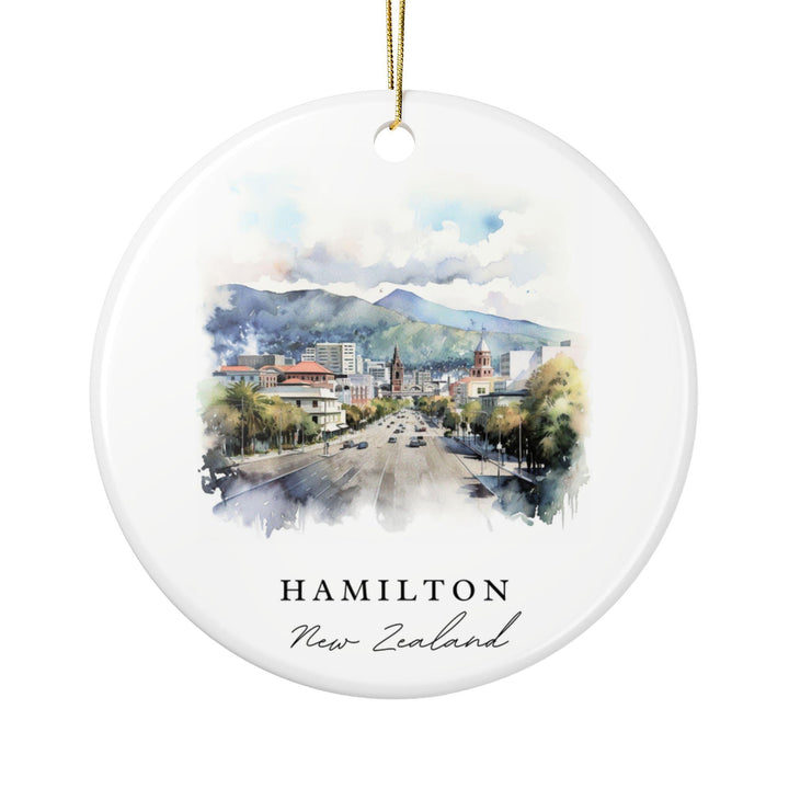 Hamilton New Zealand Ornament: Unique Hamilton NZ Souvenir, Hamilton NZ Xmas Decor, and Authentic New Zealand Gift