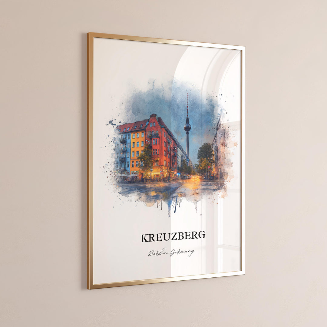 Kreuzberg, Germany – Watercolor Art Print
