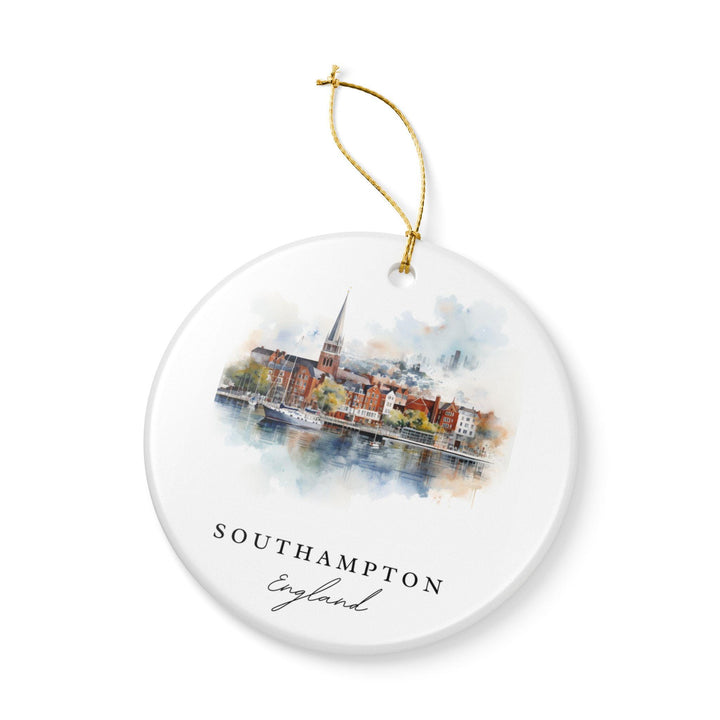 Southampton England Ornament: Unique Southampton Souvenir, Southampton Xmas Decor, and Authentic England Gift