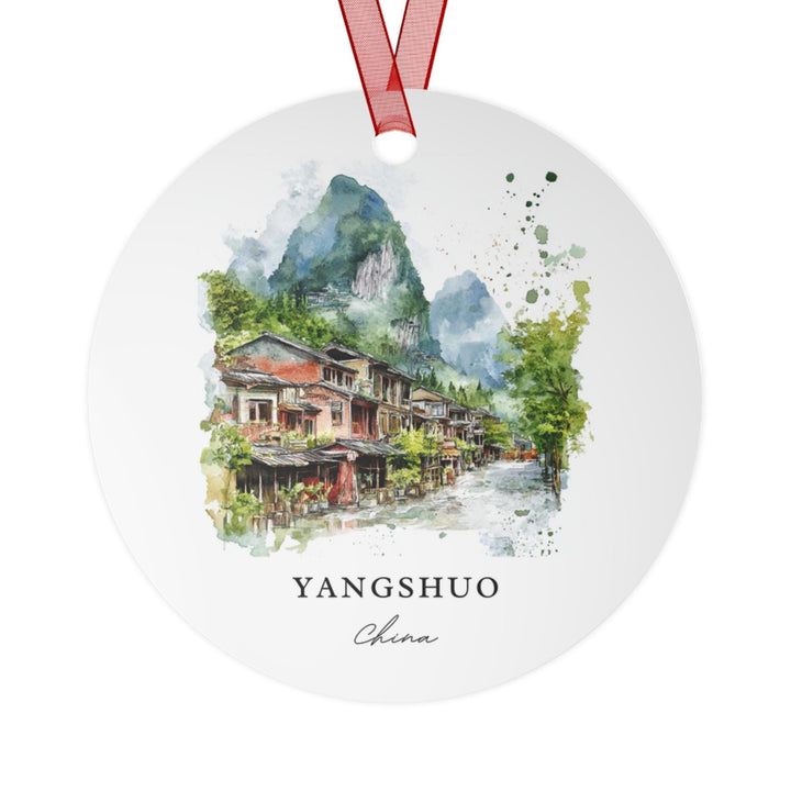 Yangshuo China Ornament: Unique Yangshuo Souvenir, Yangshuo Xmas Decor, and Authentic Yangshuo China Gift