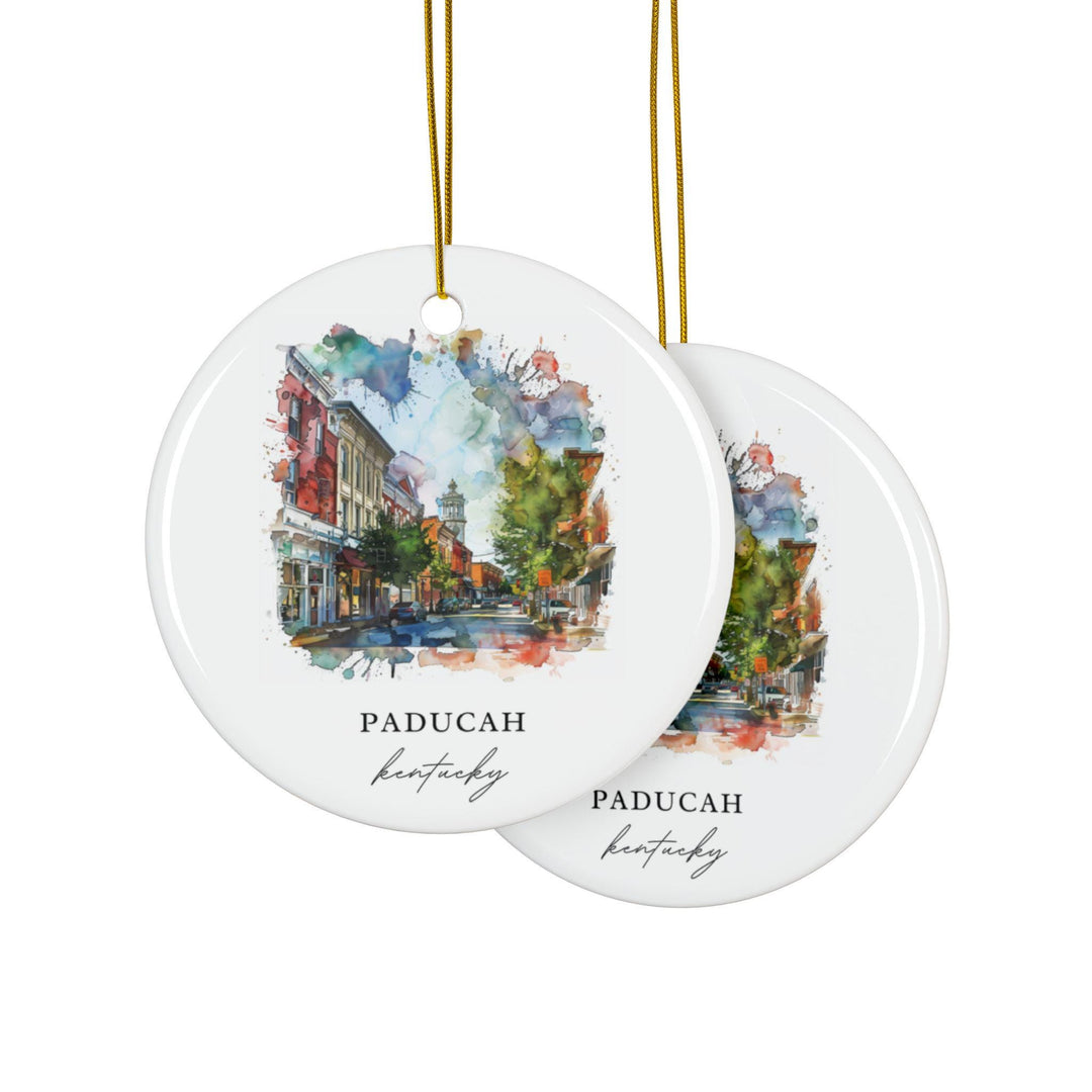 Paducah Ornament: Unique Paducah KY Souvenir, Paducah Kentucky Xmas Decor, and Authentic Kentucky Gift