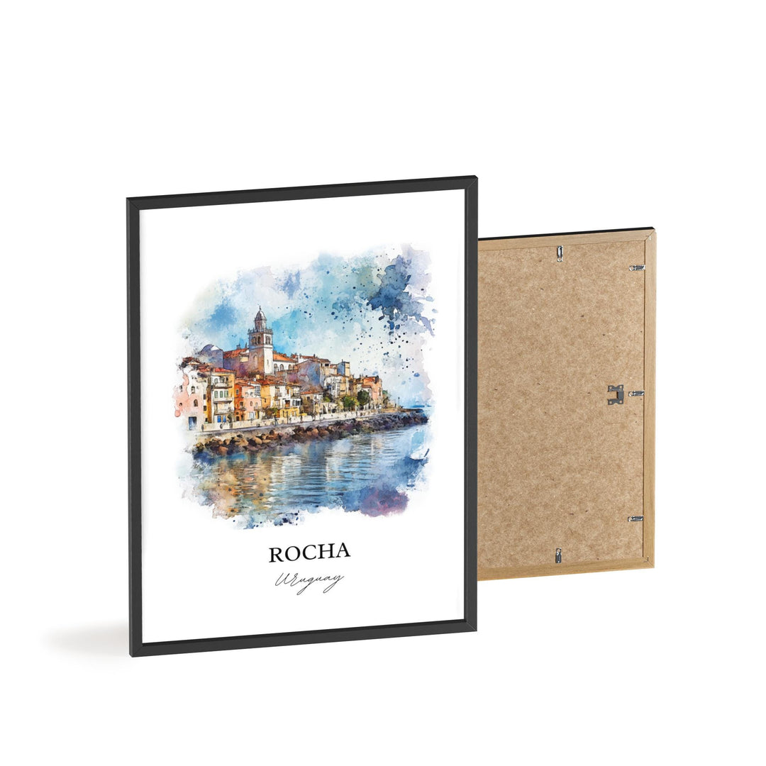 Rocha Uruguay Wall Art, Rocha Print, Uruguay Watercolor Art, Rocha Uruguay Gift, Travel Print, Travel Poster, Housewarming Gift