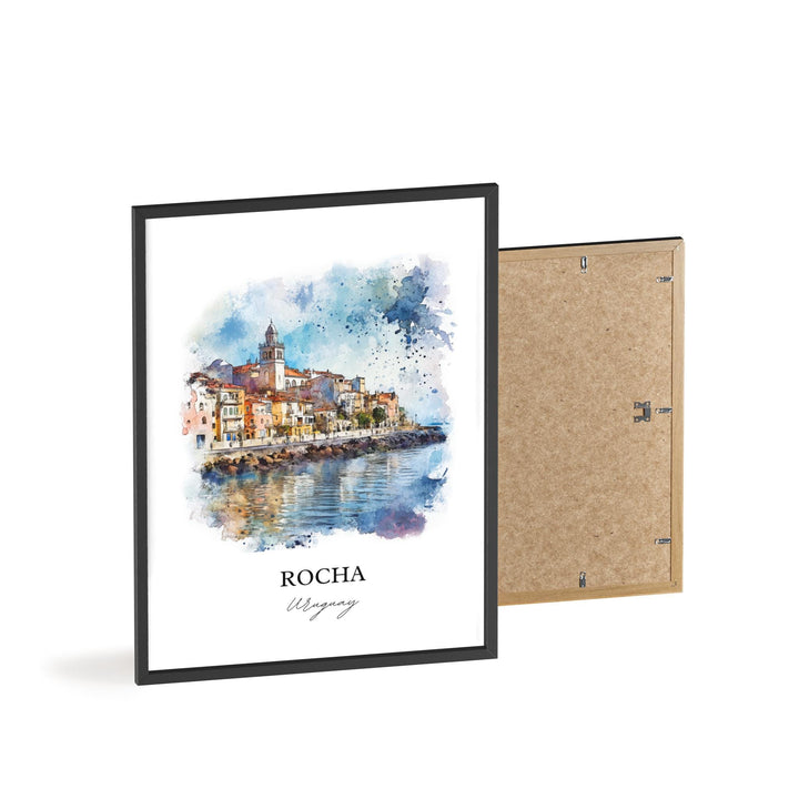 Rocha Uruguay Wall Art, Rocha Print, Uruguay Watercolor Art, Rocha Uruguay Gift, Travel Print, Travel Poster, Housewarming Gift