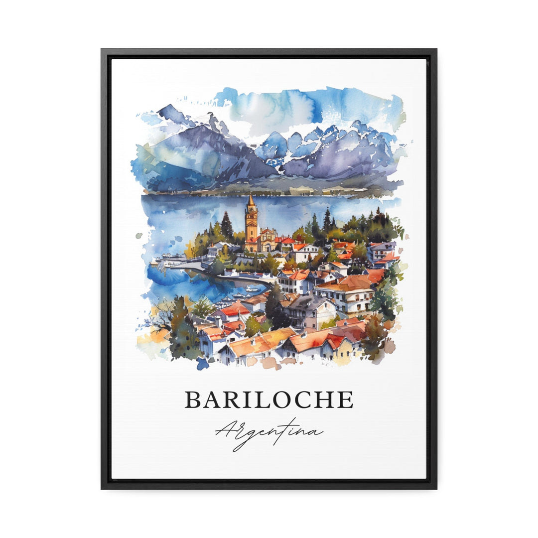 Bariloche Wall Art, Bariloche Print, Bariloche Watercolor, Bariloche Argentina Gift, Travel Poster, Housewarming Gift