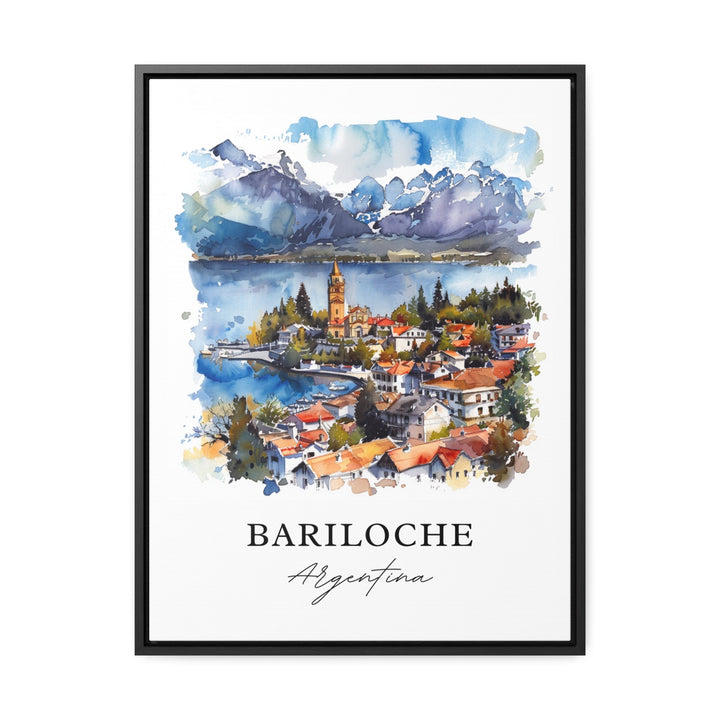 Bariloche Wall Art, Bariloche Print, Bariloche Watercolor, Bariloche Argentina Gift, Travel Poster, Housewarming Gift