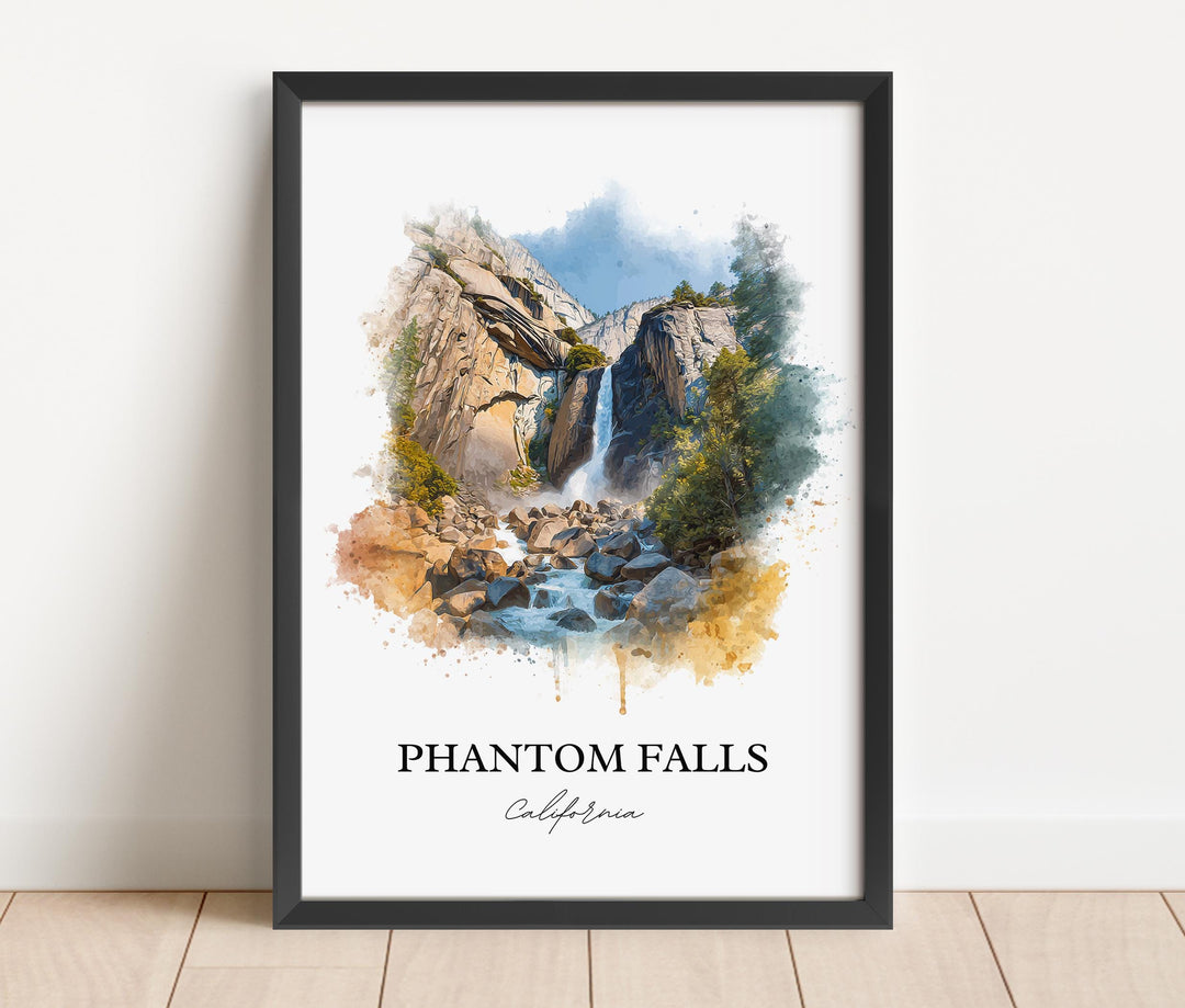 Phantom Falls, USA – Watercolor Art Print