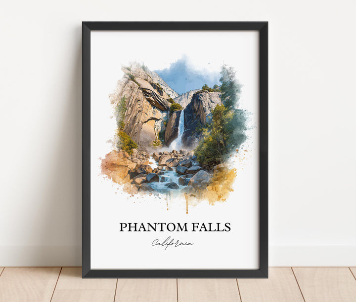Phantom Falls, USA – Watercolor Art Print