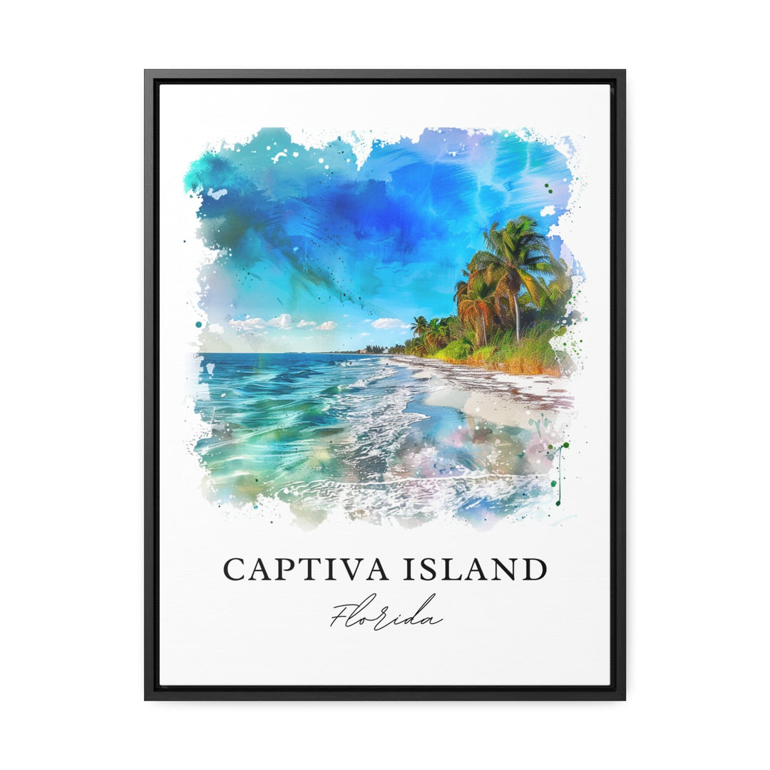 Captiva Island Wall Art, Captiva Island Print, Captiva FL Watercolor, Fort Myers FL Gift, Travel Poster, Housewarming Gift