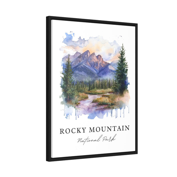 Rocky Mountains Art, Rocky Mountain Park Print, Rocky Mountain Watercolor, The Rockies Gift,