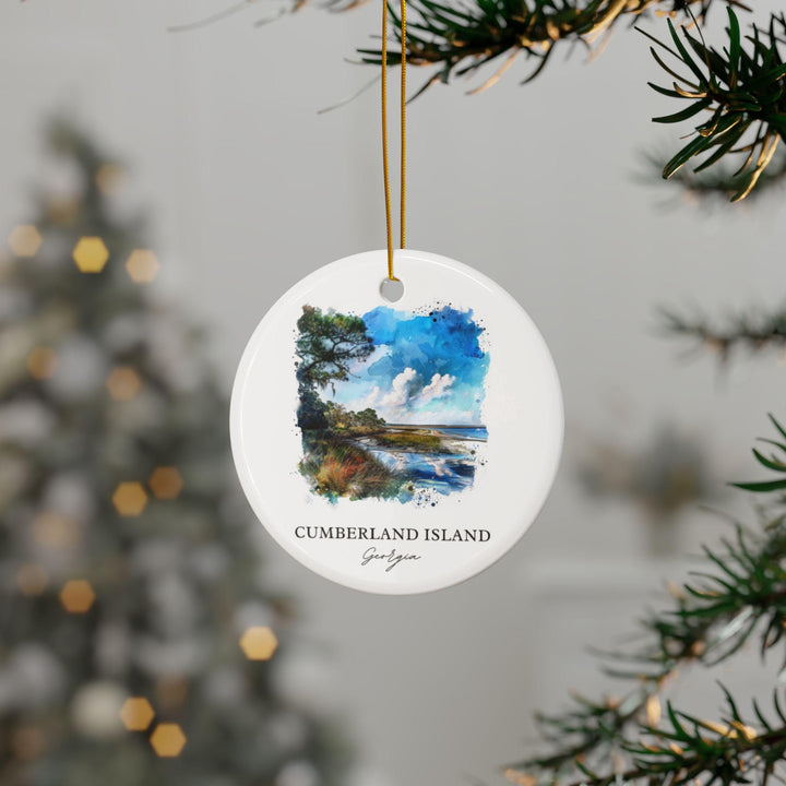 Cumberland Island Ornament: Unique Cumberland Isl Souvenir, Georgia Xmas Decor, and Authentic Cumberland Island Gift