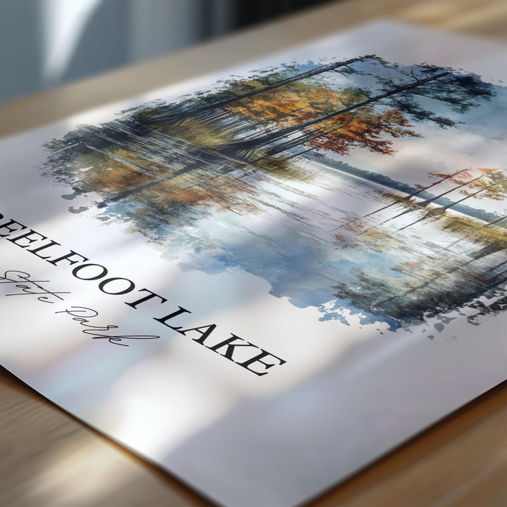 Reelfoot Lake Wall Art, Tiptonville Print, Tennessee Artwork, Reelfoot Lake State Park Gift, Travel Print, Travel Poster, Housewarming Gift