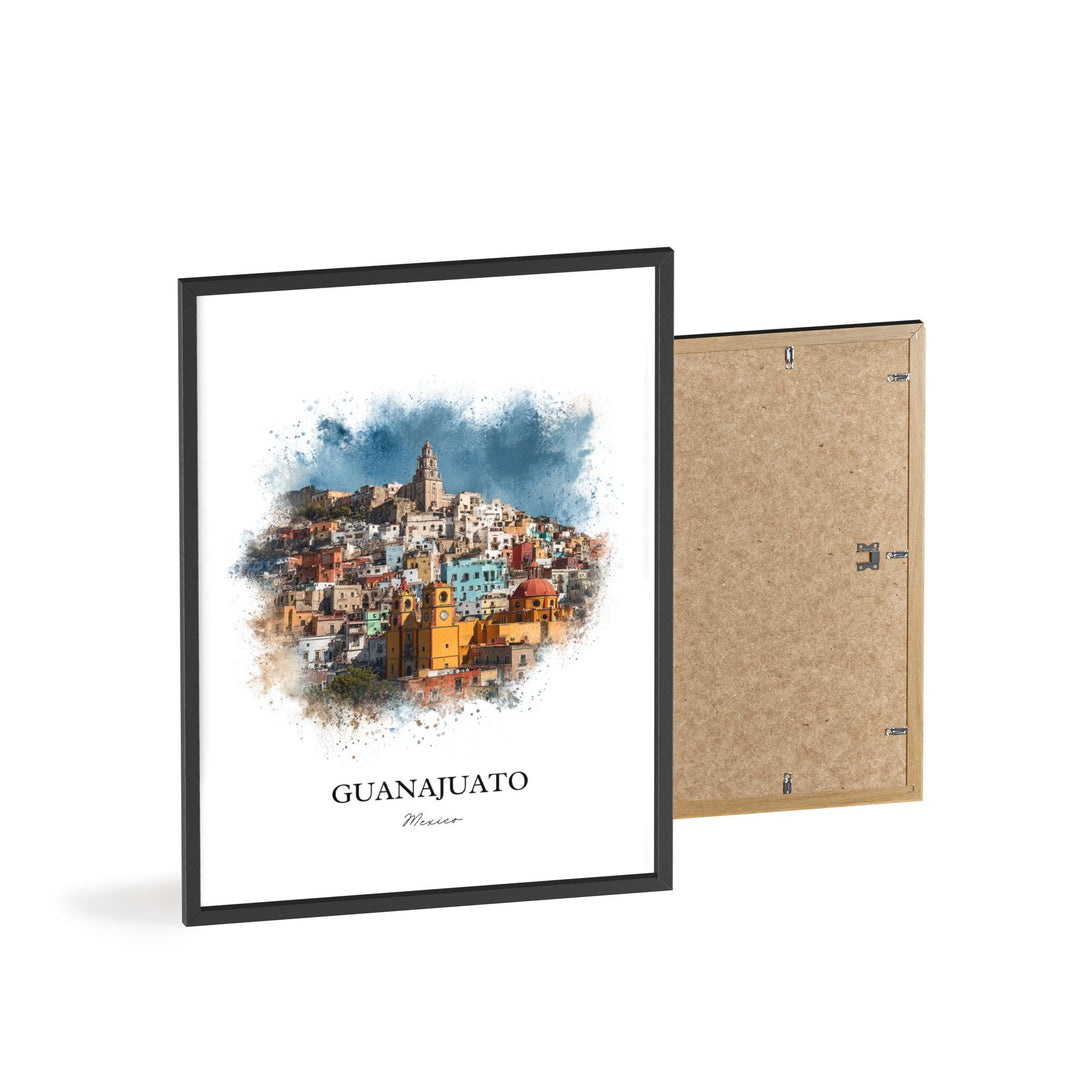 Guanajuato, Mexico – Watercolor Art Print