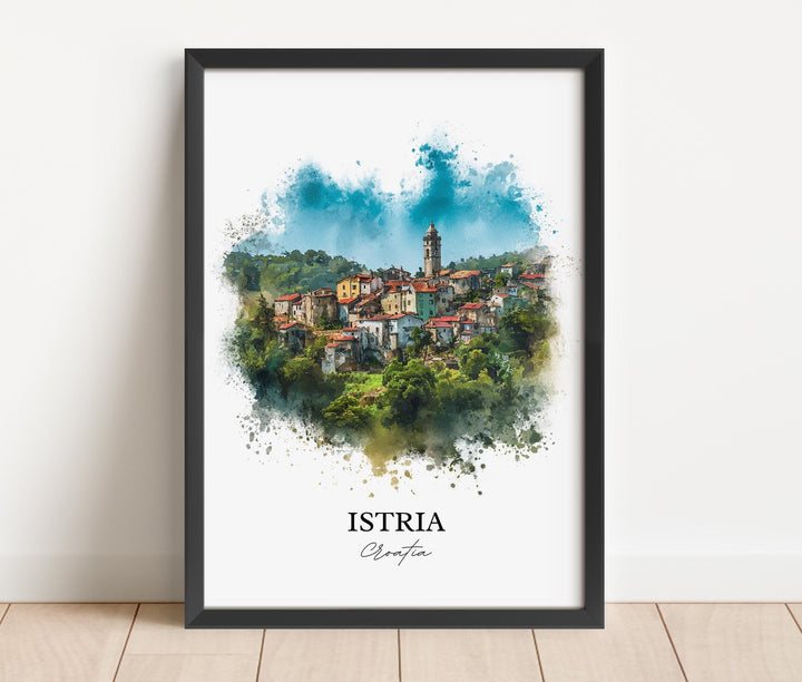 Istria Wall Art, Istria Croatia Print, Croatia Watercolor Art, Croatia Gift, Croatia Print, Travel Poster, Housewarming Gift