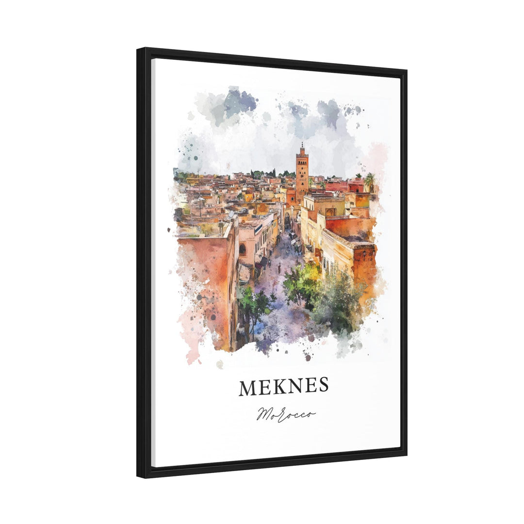 Meknes, Morocco – Watercolor Art Print