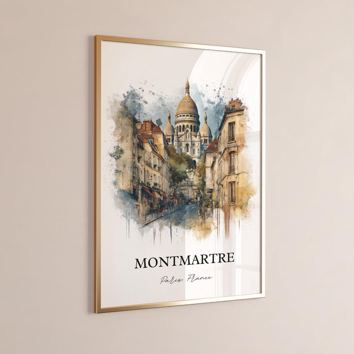 Montmartre, France – Watercolor Art Print