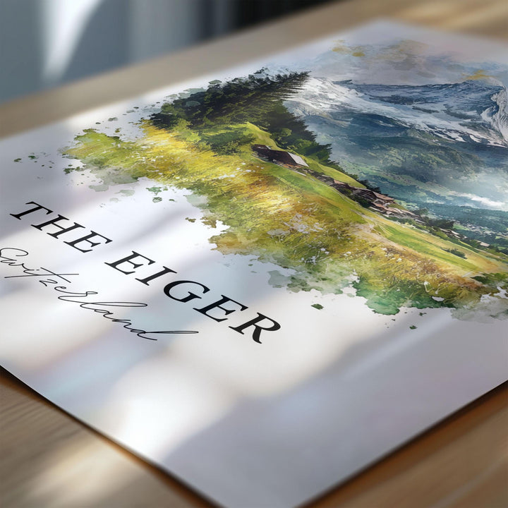 Eiger Wall Art - Bernese Alps Switzerland Print