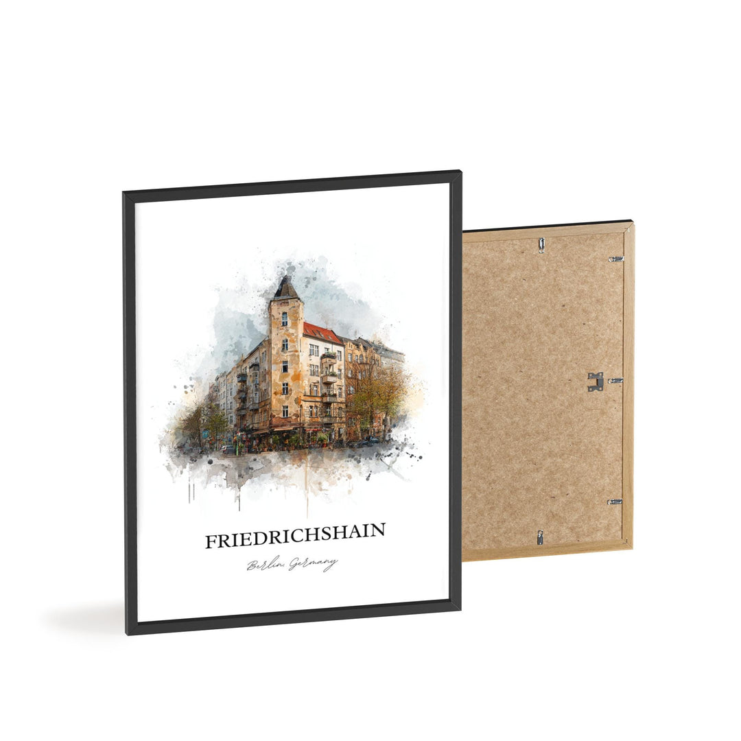 Friedrichshain, Germany – Watercolor Art Print