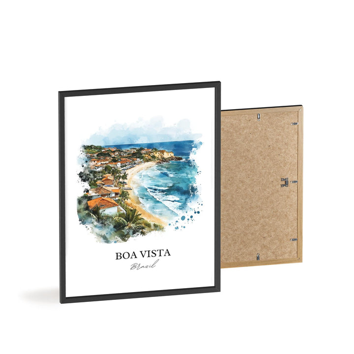 Boa Vista Wall Art, Roraima Print, Brazil Watercolor Art, Boa Vista Brazil Gift, Travel Print, Travel Poster, Housewarming Gift