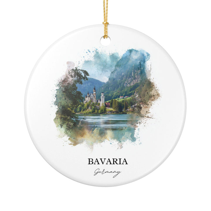 Bavaria Germany Ornament: Unique Bavaria Souvenir, Bavaria Region Xmas Decor, and Authentic Bavaria Germany Gift