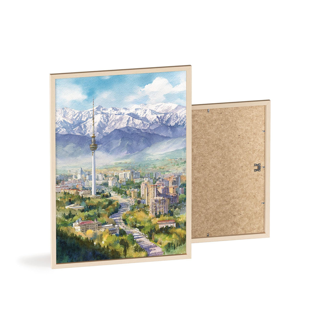 Almaty, Kazakhstan – Watercolor Art Print