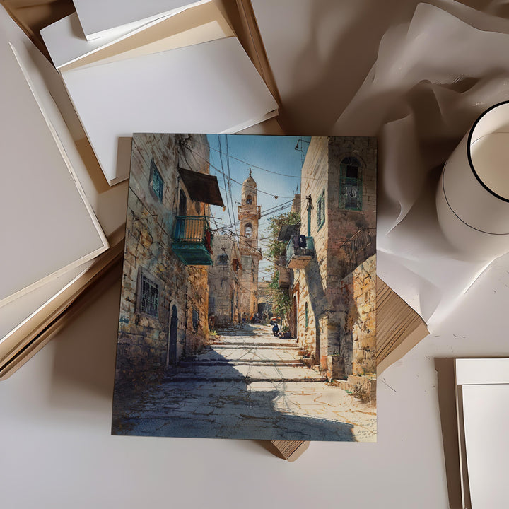 Bethlehem, Palestine – Watercolor Art Print