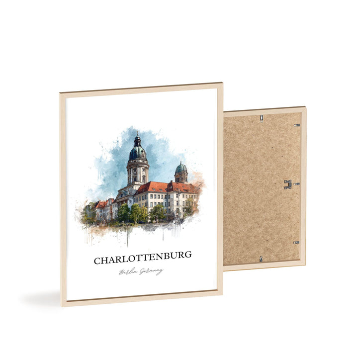 Charlottenburg, Germany – Watercolor Art Print