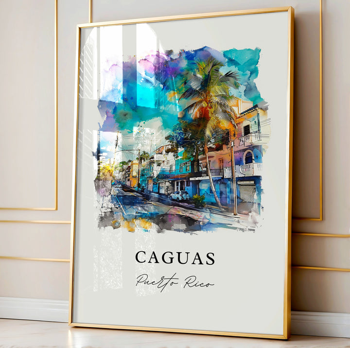 Caguas Wall Art - Puerto Rico Print