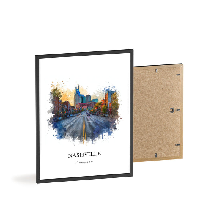 Nashville, Tennessee – Watercolor Art Print