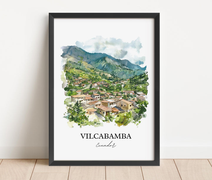 Vilcabamba, Ecuador – Watercolor Art Print