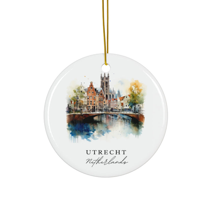 Utrecht Netherlands Ornament: Unique Utrecht Souvenir, Utrecht Xmas Decor, and Authentic Utrecht Netherlands Christmas Gift