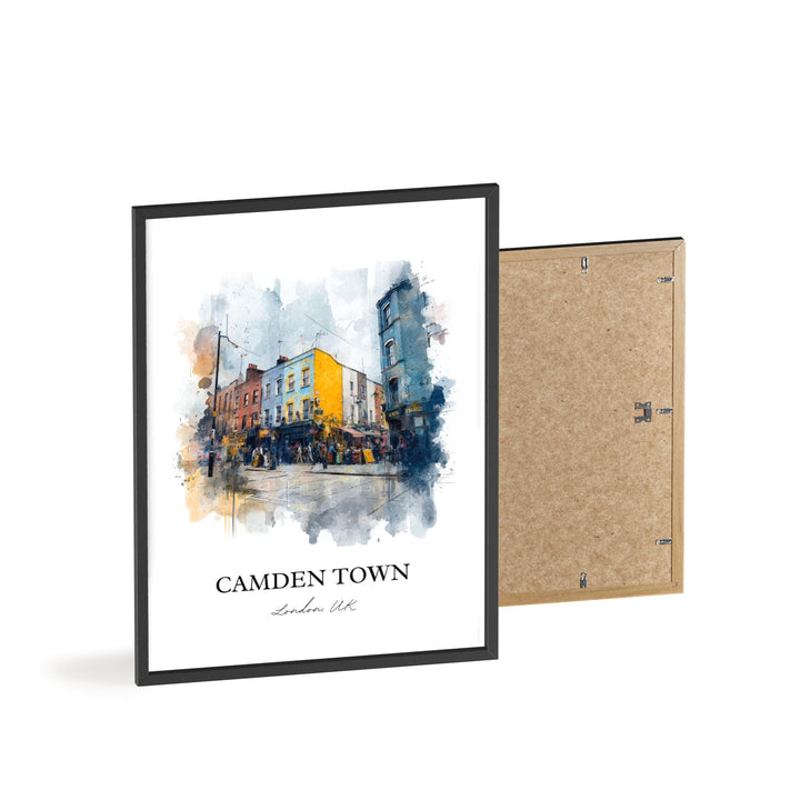Camden Town, England – Watercolor Art Print