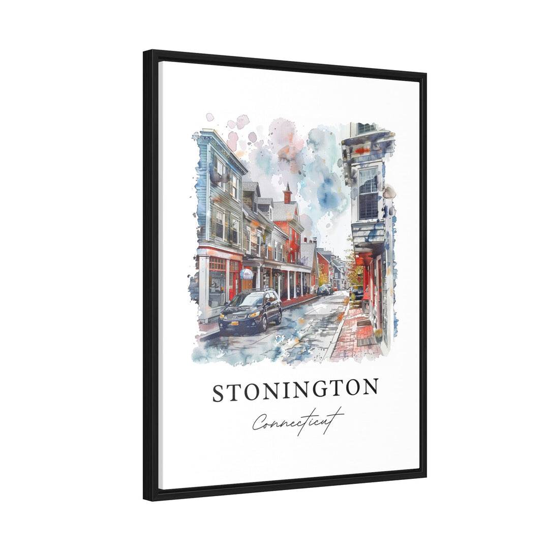 Stonington CT Wall Art, New London County Print, Stonington Watercolor, Stonington CT Gift,