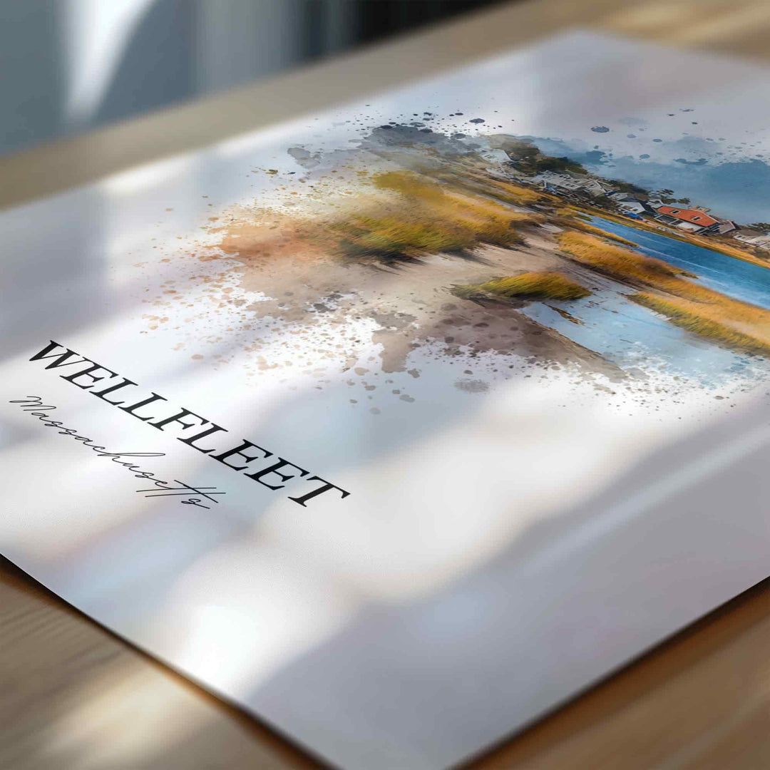 Wellfleet, Massachusetts – Watercolor Art Print