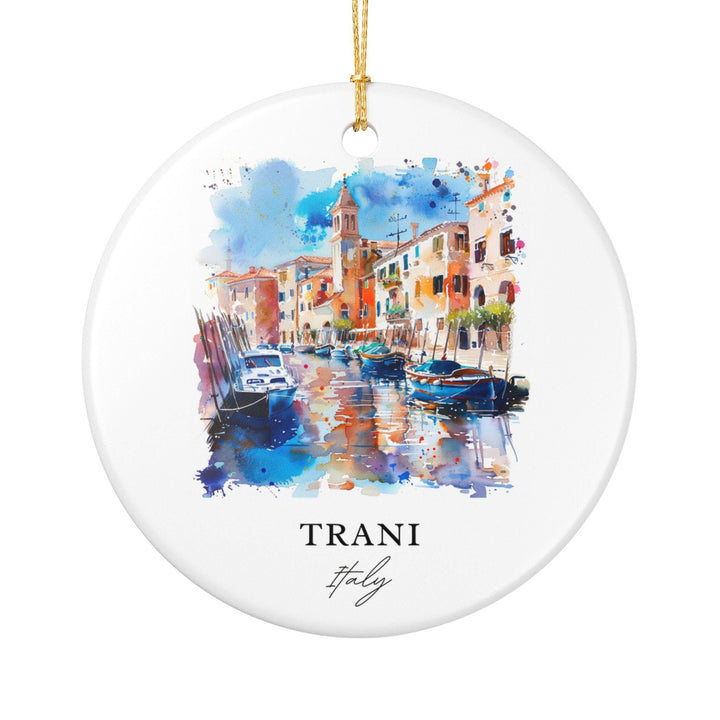 Trani Italy Ornament: Unique Trani Souvenir, Trani Italy Xmas Decor, and Authentic Trani Gift
