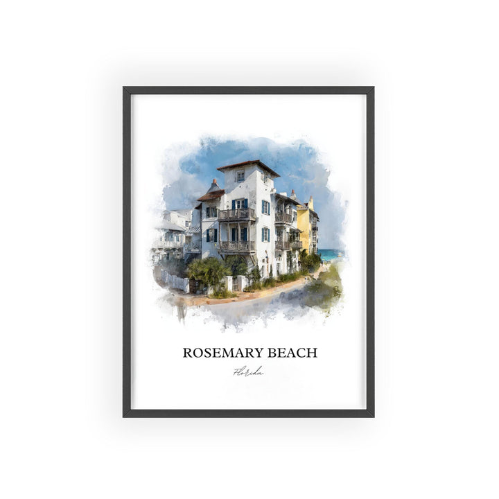 Rosemary Beach, Florida – Watercolor Art Print