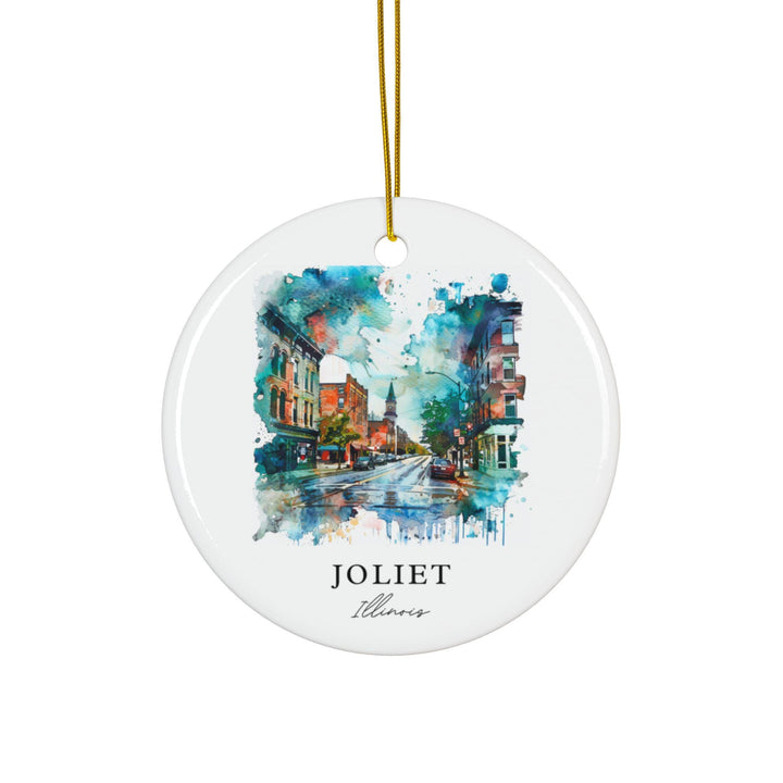 Joliet IL Ornament: Unique Joliet Souvenir, Illinois Xmas Decor, and Authentic Joilet Illinois Gift