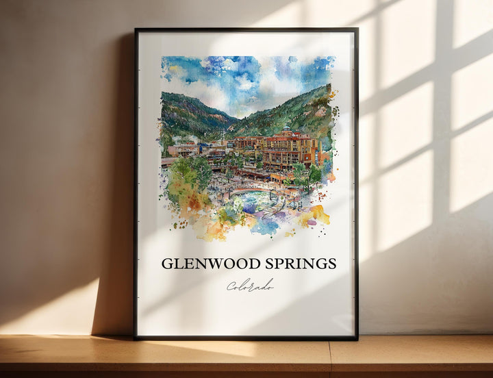 Glenwood Springs Art, White River National Forest Print, Colorado Art, Glenwood Springs Gift, Travel Print, Travel Poster, Housewarming Gift