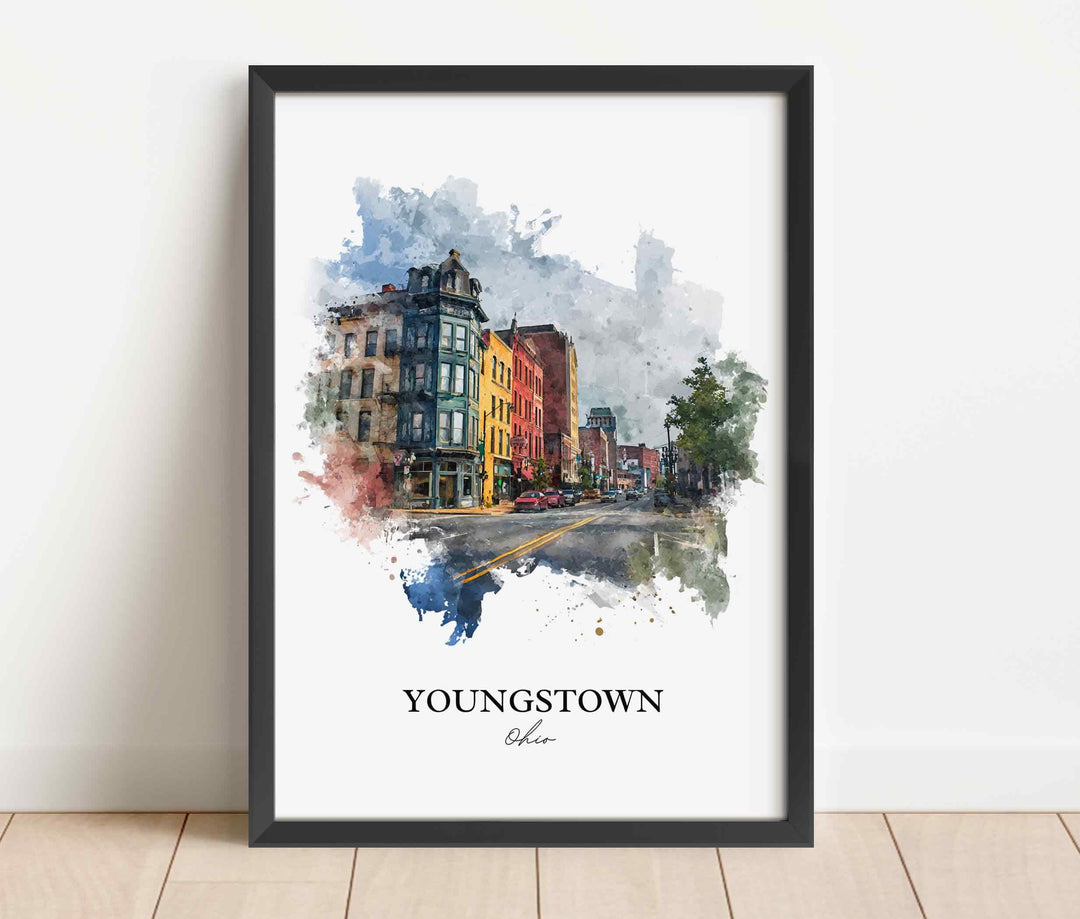 Youngstown, Ohio – Watercolor Art Print