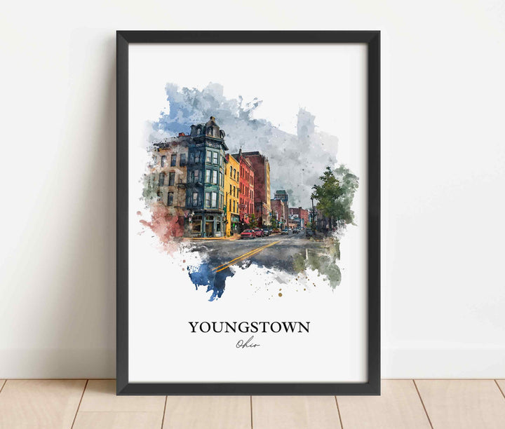 Youngstown, Ohio – Watercolor Art Print