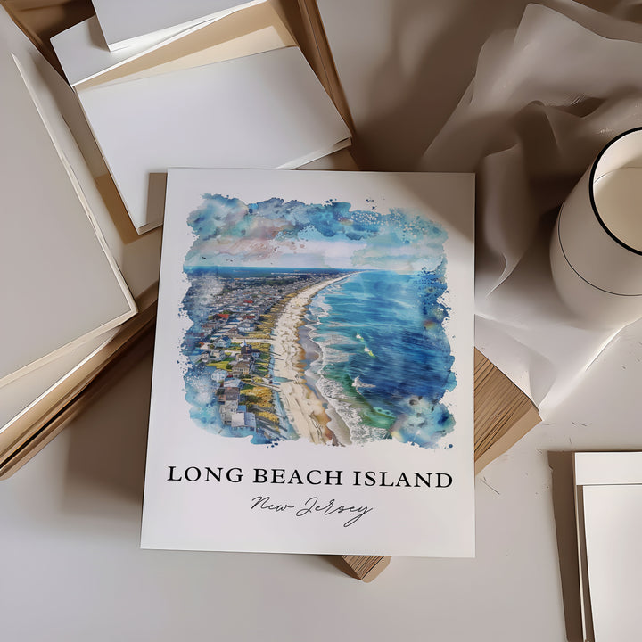 Long Beach Island Wall Art - Jersey Shore Print